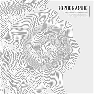 Grey contours vector topography. Geographic mountain topography vector illustration. Topographic pattern texture. Map on