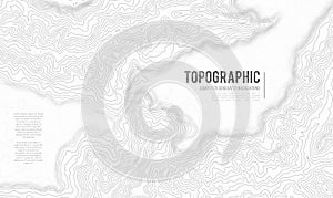 Grey contours vector topography. Geographic mountain topography vector illustration. Topographic pattern texture. Map on