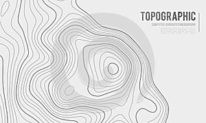 Grey contours vector topography. Geographic mountain topography vector illustration. Topographic pattern texture. Map on