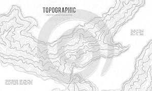 Grey contours vector topography. Geographic mountain topography vector illustration. Topographic pattern texture. Map on