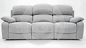 Grey couch with three recliners