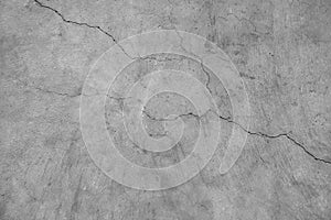 Grey cracked concrete