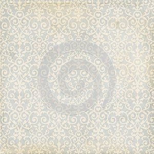 Grey and cream damask vintage grungy background