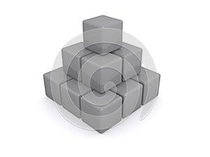 Grey cubes