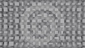 Grey cubes geometry graphics - randomize concept - abstract 3D rendering