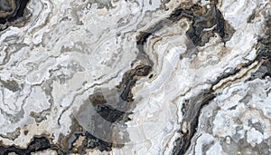 Grey curly marble pattern