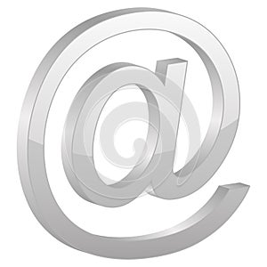Grey e-mail symbol