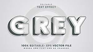 Grey Editable Text Effect Design, Effect Saved In Graphic Style