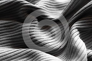 Grey Fabric Curtain Pattern Linen Cloth Weave Silver Black Matiral Cotton Canvas Texture Wave Carpet Velvet Textile Dark Seamless