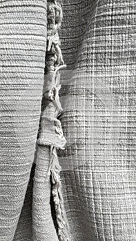 Grey Fabric Texture Close Up