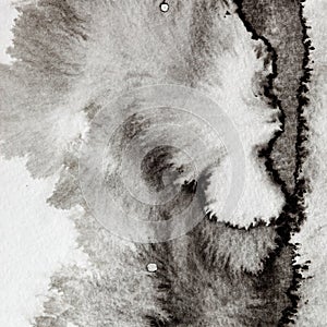 Grey formless ink stain photo