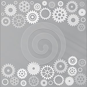 Grey gear background