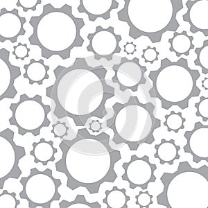 Grey gear background. Gear Design.