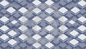Grey geometric cube pattern, modern abstract background texture, Stock Photo, Generative AI