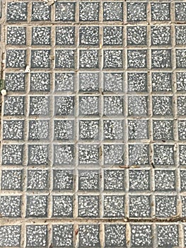 Grey geometric parttern of a floor