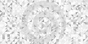 Grey geometric pattern. Triangle surface textures. Low poly design.