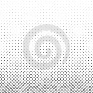 Grey geometrical abstract circle pattern - vector snowfall background design from dots