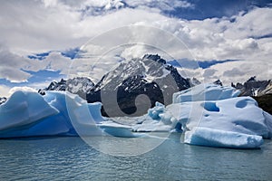 Grey Glacial Lagoon - Patagonia - Chile