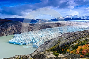 Grey Glacier,Patagonia, Chile,Patagonian Ice Field, Cordillera del Paine