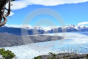 Grey Glacier at Torres del Paine National Park, Chile