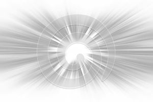 Grey gradient ray burst background - hypnotic illustration graphic from radial rays