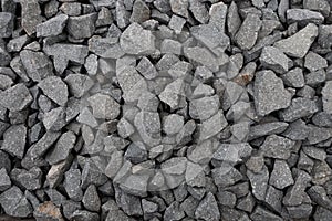 Grey gravel stones texture