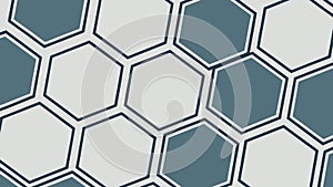 Grey Hexagon Honeycomb Pattern Vector, vector design Generative AI