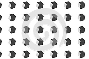 Grey hexagon vector seamless graphic geometric background pattern