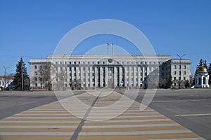 Grey house ` - the administration building of the Irkutsk region