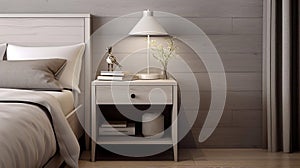 Grey Interior Design Ideas Without Table And Bedside Table