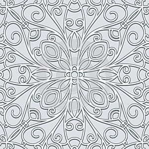 Grey lace pattern
