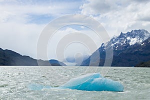 Grey Lake view, Torres del Paine, Chile