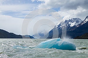 Grey Lake view, Torres del Paine, Chile