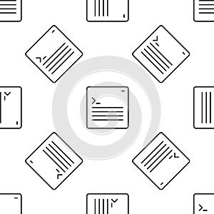 Grey line Software, web developer programming code icon isolated seamless pattern on white background. Javascript