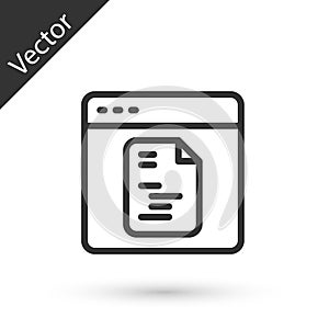 Grey line Software, web developer programming code icon isolated on white background. Javascript computer script random