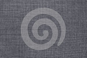 Grey linen fabric cloth texture background, seamless pattern of natural textile