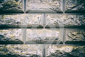 Grey masonry, stonework, brickwork texture. Concrete different gray stone surface