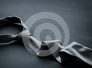 Grey men's tie