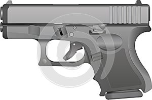 A Grey Metal Handgun