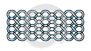 Grey Metal Mesh Grate Texture, vector design Generative AI