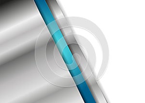 Grey metallic and blue abstract tech corporate background