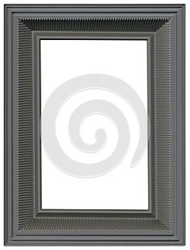 Grey Metallic Picture Frame Cutout