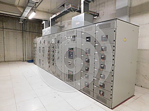 Grey modern electrical panels