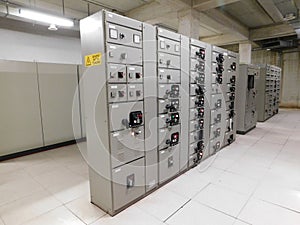 Grey modern electrical panels