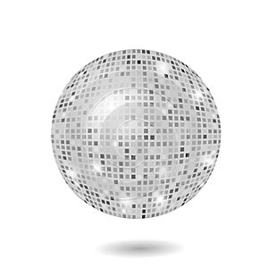 Grey mosaic sphere