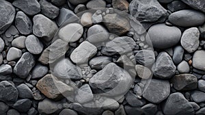 Grey natural rock background created with Generative AI. Solid structure with various shapes.