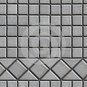 Grey Pave Slabs in the Form of Small Squares and