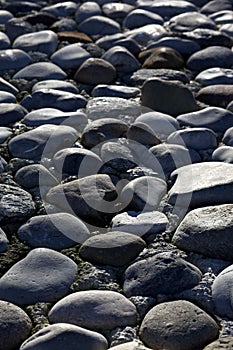Grey pebble stone pool