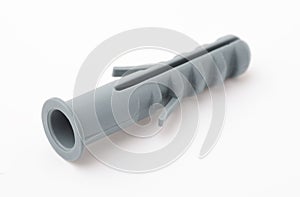 Grey plastic expansion wall plug