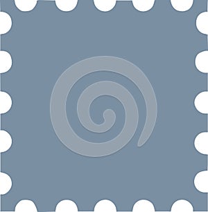Grey postage stamp icon